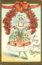 A Very Merry Christmas Postcard Postcard