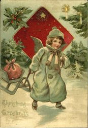 Christmas Greetings Postcard