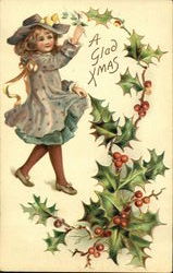 A Glad Xmas Postcard