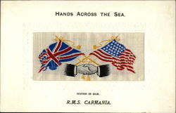 Hands Across the Sea R.M.S. Carmania Postcard