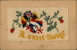 WWI Allied Flags Postcard
