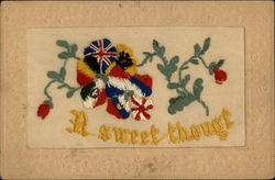 WWI Allied Flags World War I Postcard Postcard