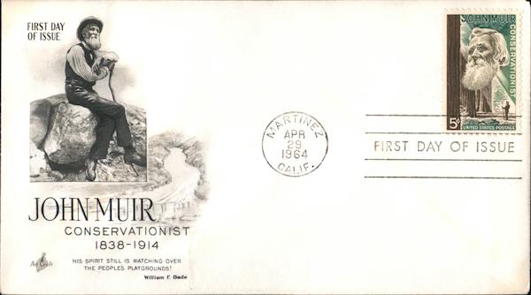 John Muir Conservationist 1838-1914 First Day Covers