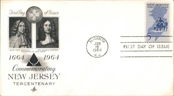 1664-1964 Commemorating New Jersey Tercentenary First Day Covers