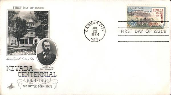 Nevada Centennial 1864-1964 First Day Covers