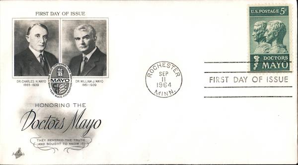 Honoring the Doctors Mayo First Day Covers
