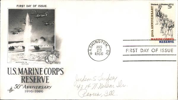 U.S. Marine Corps Reserve 50th Anniversary 1916-1966