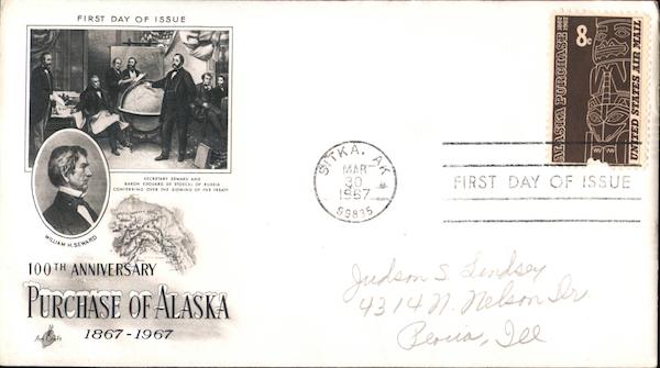 100th Anniversary Purchase of Alaska 1867-1967 First Day Covers