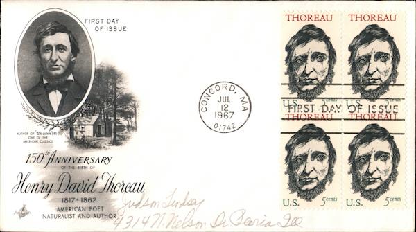 150th Anniversary of the Birth of Henry David Thoreau