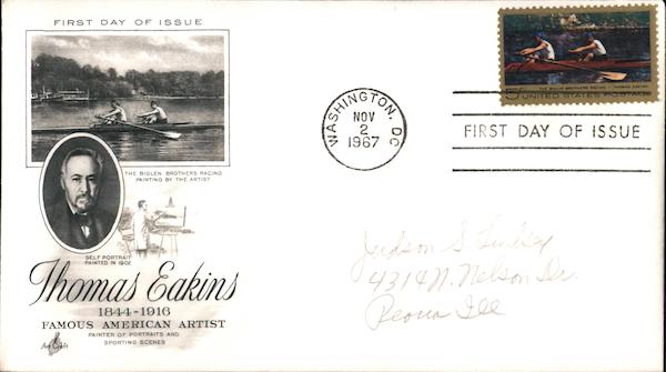 Thomas Eakins, Famous American Artist First Day Covers