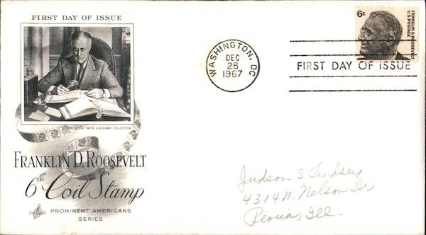 Franklin D. Roosevelt 6¢ Coil Stamp - Prominent Americans Series