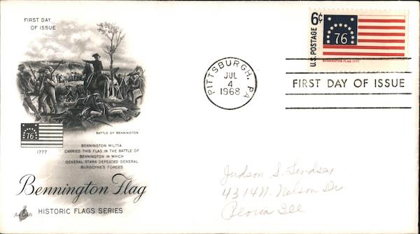 Bennington Flag - Historic Flag Series First Day Covers
