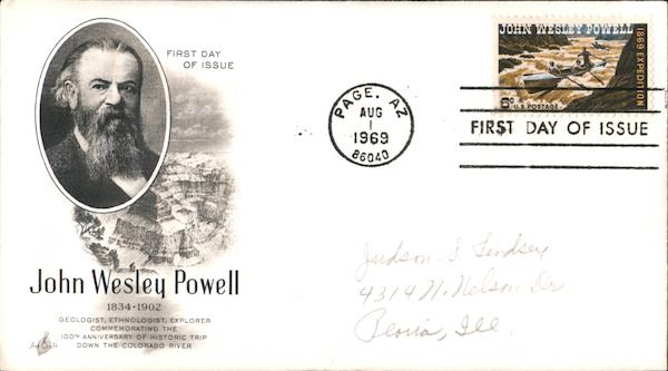 John Wesley Powell 1834-1902 First Day Covers