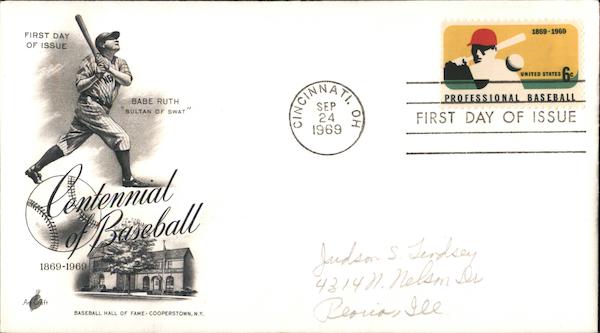 Centennial of Baseball First Day Covers