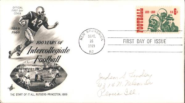 100 Years of Intercollegiate Football First Day Covers