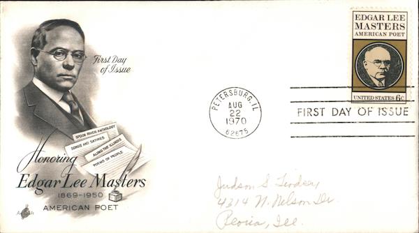 Honoring Edgar Lee Masters First Day Covers