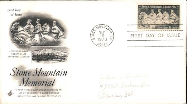 Stone Mountain Memorial First Day Covers