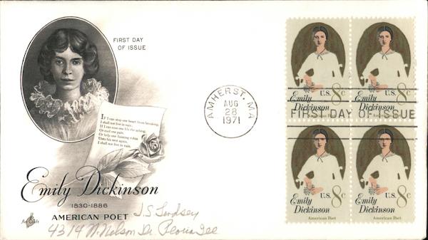 American Poet Block of Stamps First Day Covers