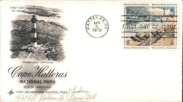 Cape Hatteras National Park, North Carolina Block of Stamps