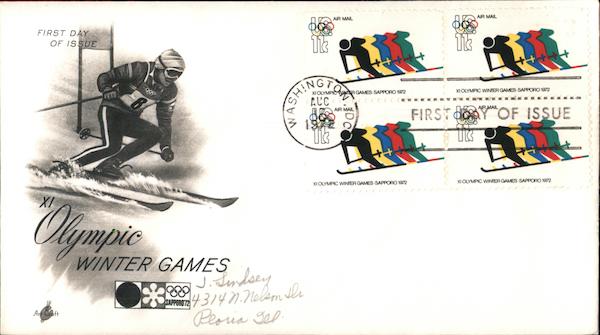 XI Olympic Winter Games First Day Covers