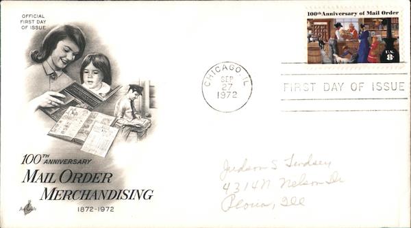 100th Anniversary of Mail Order Merchandising First Day Covers