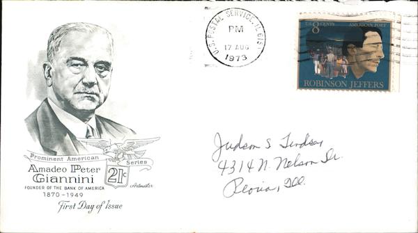 Amadeo Peter Giannini 21¢ Prominent American Series