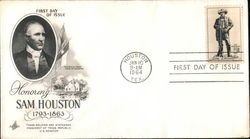 Honoring Sam Houston, 1793-1863 First Day Cover