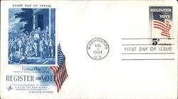 Register and Vote First Day Cover