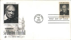 In Memoriam Sir Winston Churchill 1874-1965 First Day Cover