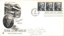 Frank Lloyd Wright, Prominent Americans Series First Day Cover