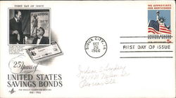 25 Years of United States Savings Bonds First Day Covers First Day Cover First Day Cover First Day Cover