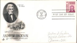 Andrew Jackson First Day Cover