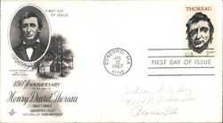 150th Anniverasry of the Birth of Henry David Thoreau 1817-1862 First Day Cover