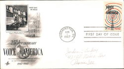 25th Anniversary Voice of America 1942-1967 First Day Cover