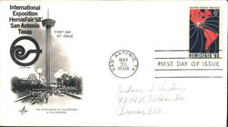 International Exposition HemisFair '68 San Antonio, Texas First Day Cover