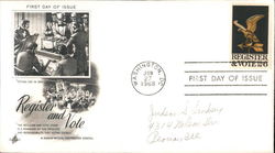 Register and Vote - Voting Day in 1840 First Day Cover