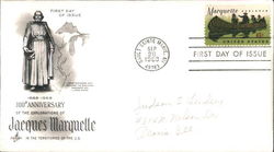 300th Anniversary of the Explorations of Jacques Marquette First Day Cover