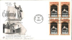 California Bicentennial 1769-1969 First Day Cover