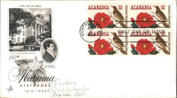 150th Anniversary Alabama Statehood 1819-1969 Block of Stamps First Day Cover
