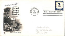 Inauguration of the United States Postal Service - July 1, 1971 First Day Cover