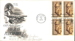 450th Anniversary San Juan, Puertyo Rico 1521-1971 Block of Stamps First Day Cover