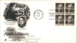 Honoring Fiorello LaGuardia Mayor of New York City Block of Stamps First Day Cover