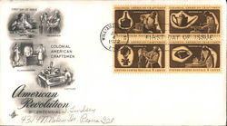 American Revolution Bicentennial Block of Stamps First Day Cover