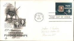 125th Anniversary United States Postage Stamps 1847-1972 First Day Cover