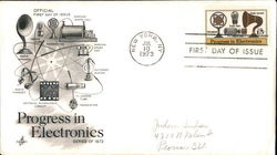 Progress in Electronics Series of 1973 First Day Cover
