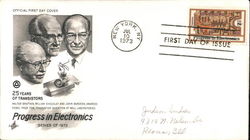 25 Years of Transistors--Progress in Electronics First Day Cover