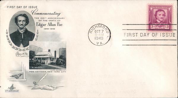 Commemorating the 100th Anniversary of the Death of Edgar Allen Poe, 1849-1949
