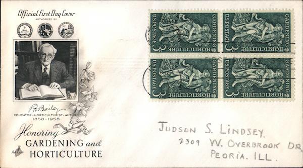 Honoring Gardening and Horticulture Block of Stamps