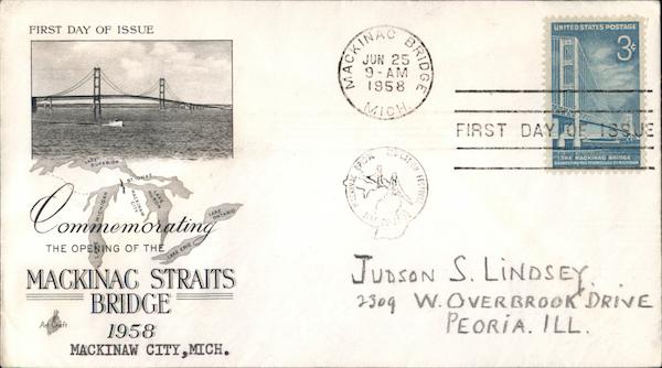 Commemorating the Opening of the Mackinac Straits Bridge