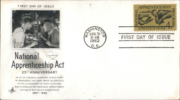 National Apprentice Act 25th Anniversary First Day Covers